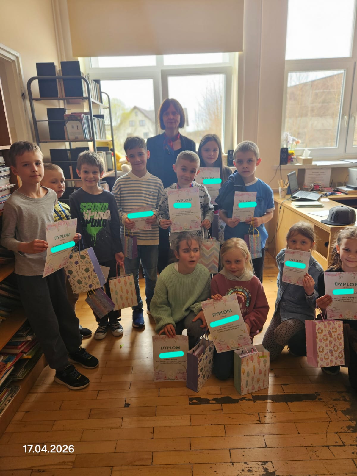 XIV szkolny konkurs z języka angielskiego „The most beautiful Easter Card” dla klas I-III