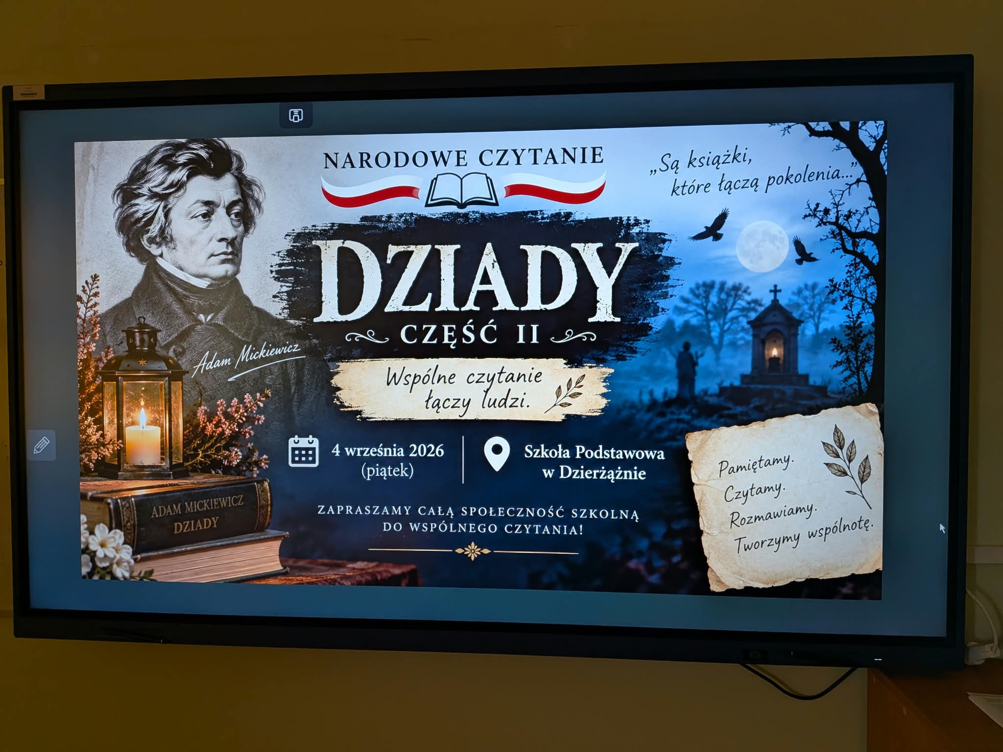 XV Narodowe Czytanie w naszej szkole!